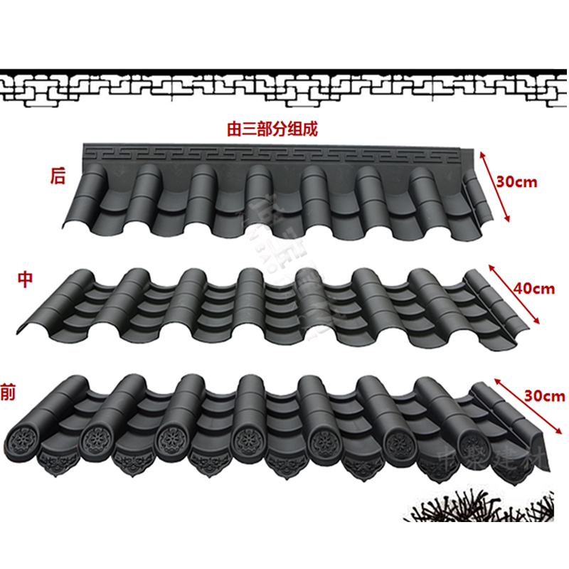 古瓦新制，樹(shù)脂仿古瓦為現(xiàn)代仿古建筑添磚加瓦